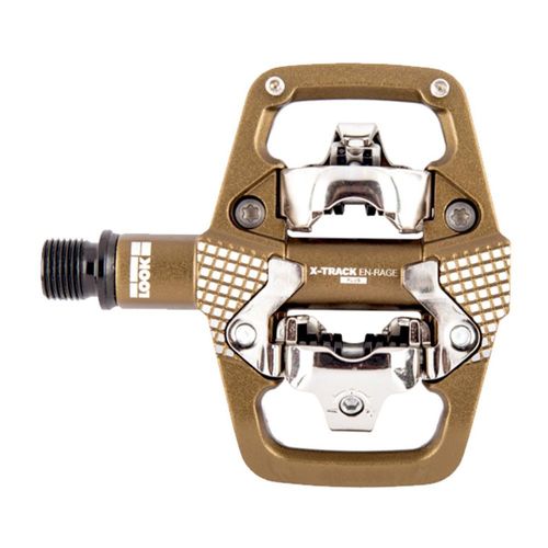 Pedal LOOK MTB Trail Enduro X-TRACK EN-RAGE PLUS Contacto SPD Aluminio/CrMo Plataforma Bronze + Placas (00018232)