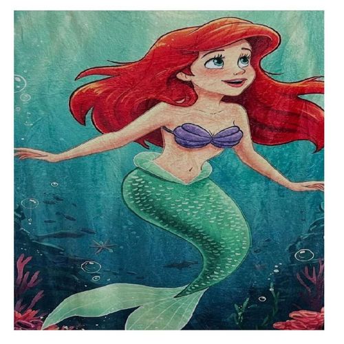 Exclusiva! Cobija Frazada Ultra Suave La Sirenita