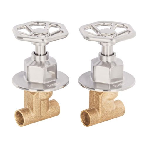 Juego llaves empotrar soldables satin