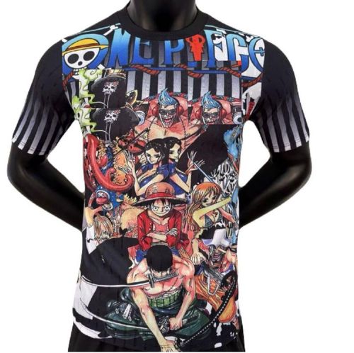 Increible! Jersey Playera One Piece Edicion Especial Anime Collage Negro