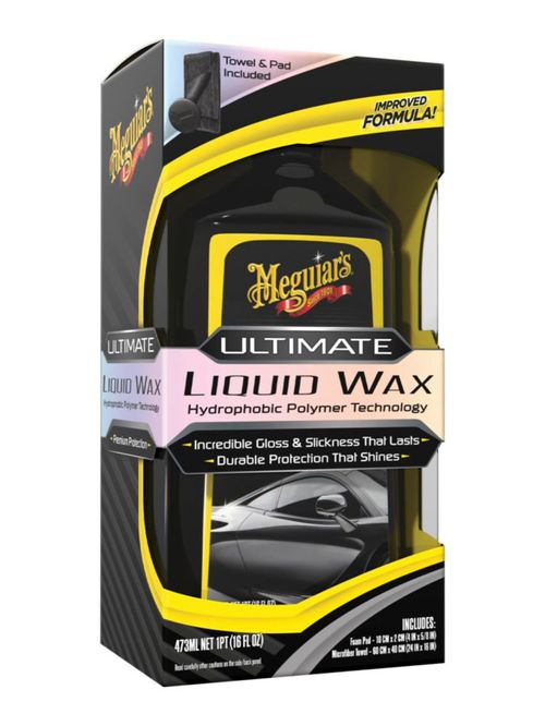 Meguiar's, Cera Líquida, Microfibra y Almohadilla Incluidas, G210516, 473ml.