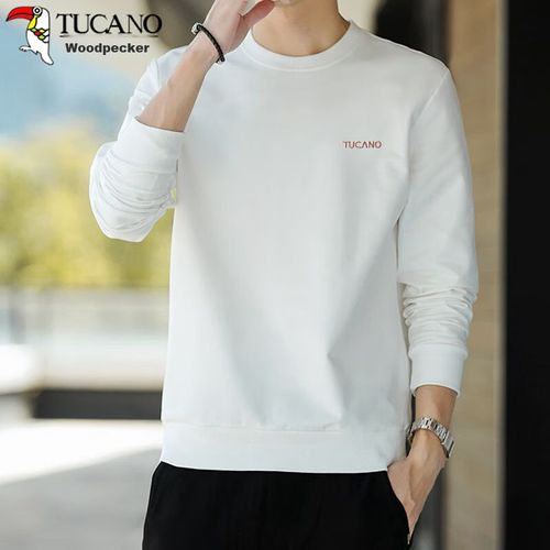 TUCANO Sudadera Cuello Redondo Blanca Para Hombre