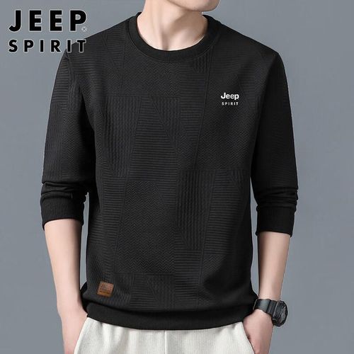 JEEP SPIRIT Sudadera Manga Larga Negra Para Hombre