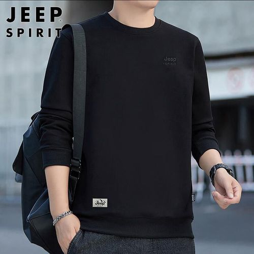 JEEP SPIRIT Sudadera Manga Larga Negra Para Hombre