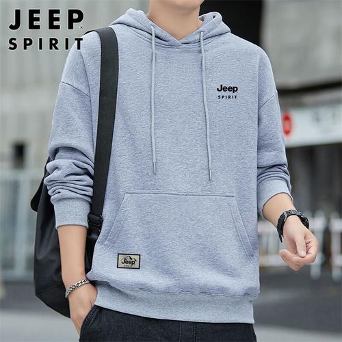 JEEP SPIRIT Sudadera con Capucha Azul Oscuro Para Hombre