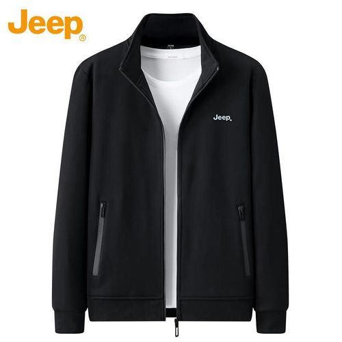JEEP Sudadera con Capucha Negra Para Hombre