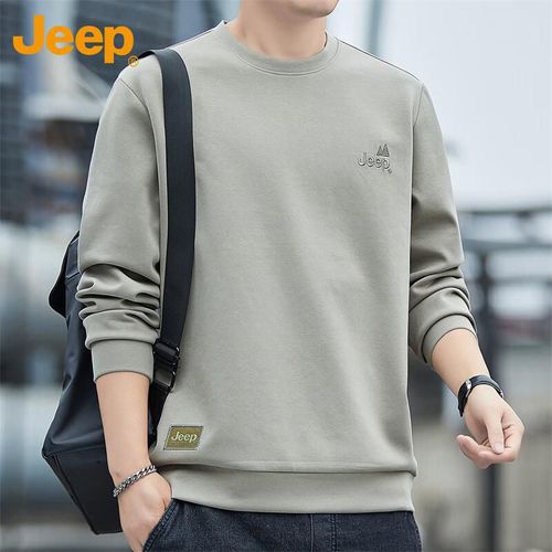 Jeep Sudadera Manga Larga Cuello Redondo Forrada Camel Para Hombre