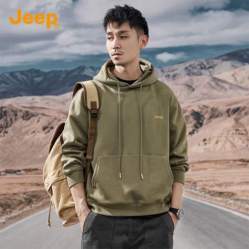 JEEP Sudadera con Capucha Tela Gruesa Para Hombre