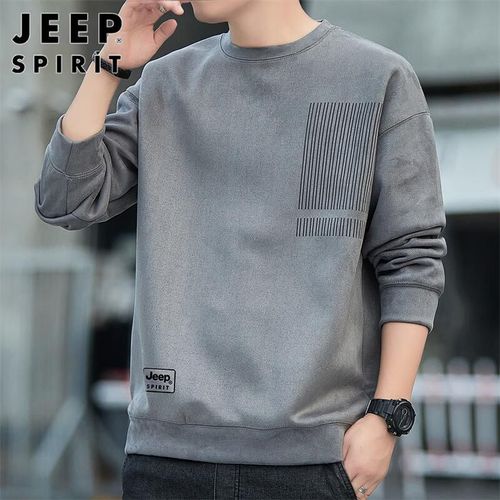 JEEP SPIRIT Sudadera Manga Larga Gamuzada Para Hombre