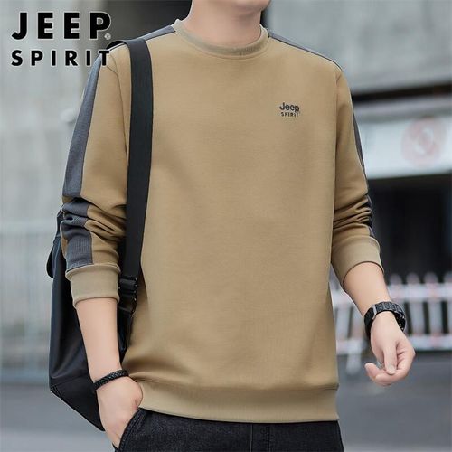 JEEP SPIRIT Sudadera Manga Larga Forro Térmico Camel Unisex