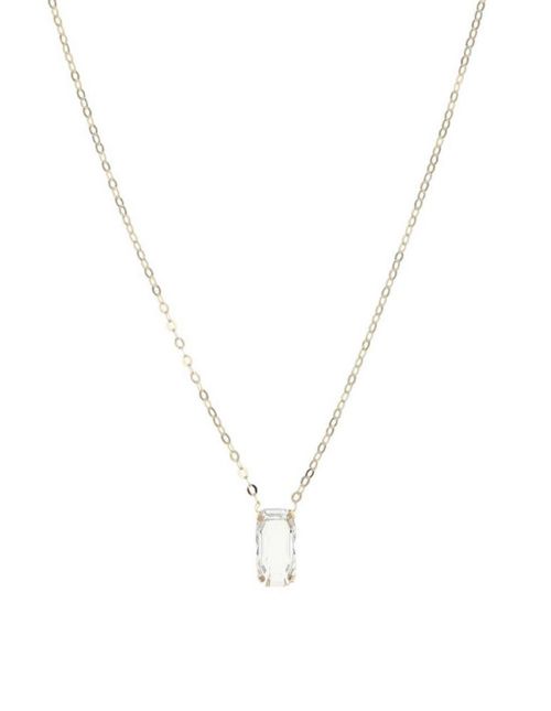 Gargantilla De Plata Dorada 925 Con Zirconia Blanca (43 + 3Cm Aprox)