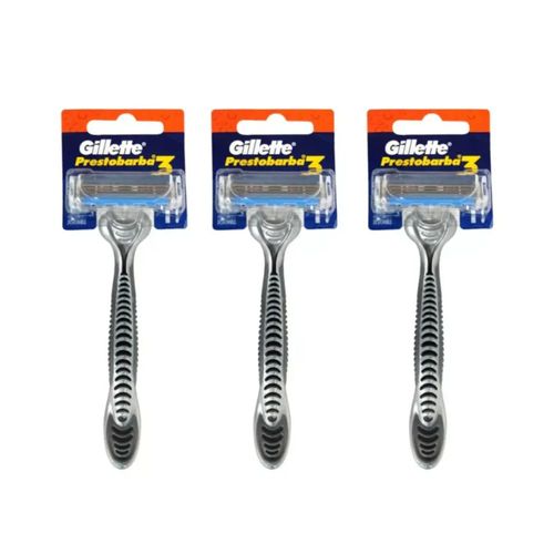 RASTRILLO GILLETTE PRESTOBARBA PACK 3