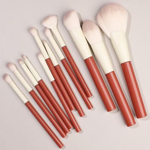 Juego de brochas de maquillaje, brocha para base, brocha para polvo suelto, brocha para sombras de ojos, brocha para cejas, brocha para labios.HOGAWAY