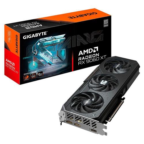 Tarjeta de video gigabyte radeon rx 9060 xt gaming oc 8gb gddr6 gv-r9060xtgaming