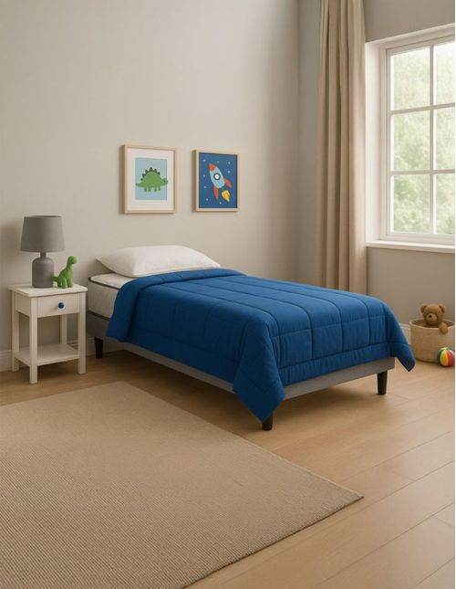 Base de cama individual estilo moderno Condesa con estructura de metal y madera tapizada en tela gris