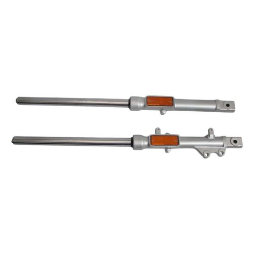 Barra Suspensión Delantera Moto Yamaha Ybr-125 2010-2020 Freno Disco Gris Par
