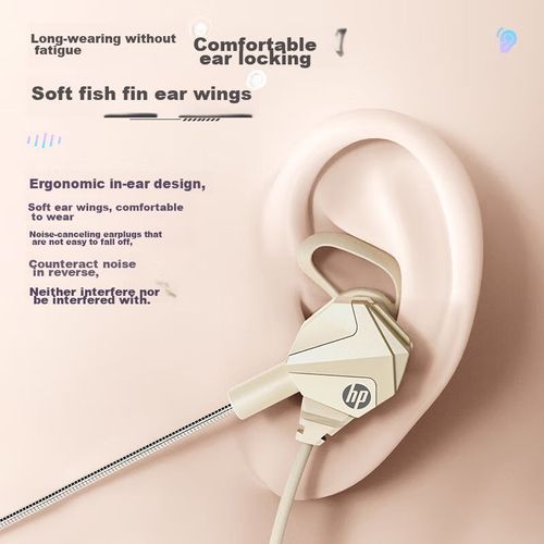 Audífonos Alambricos Hp Dhs-3114 Intraaurales Cancelación Ruido Leche Con Té