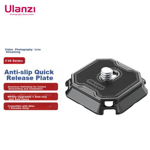 Placa Liberación Rápida Ulanzi F38 Antideslizante Acero Inoxidable