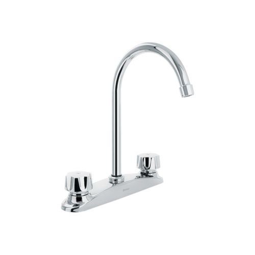 Mezcladora fregadero cromo cuello largo