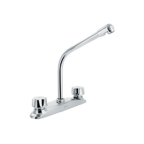 Mezcladora fregadero cromo cuello cobra