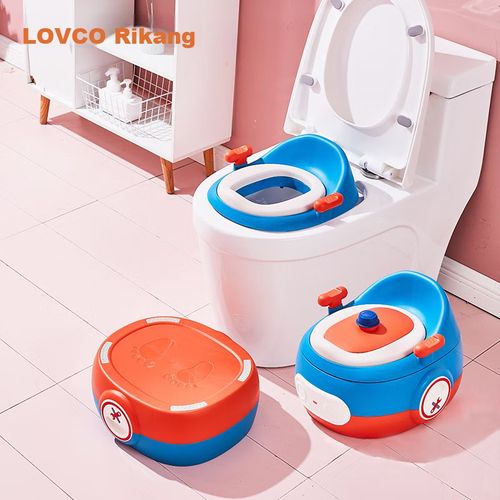 Entrenador de baño bicolor 3 en 1