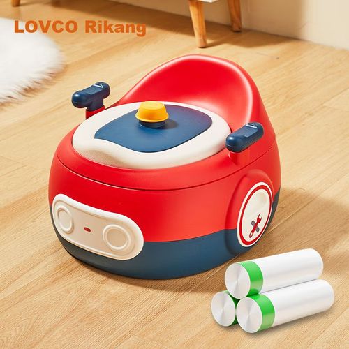 Entrenador de baño bicolor 3 en 1