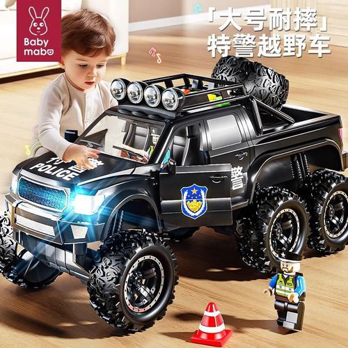 Coche de policía BABYMABO todoterreno para niños