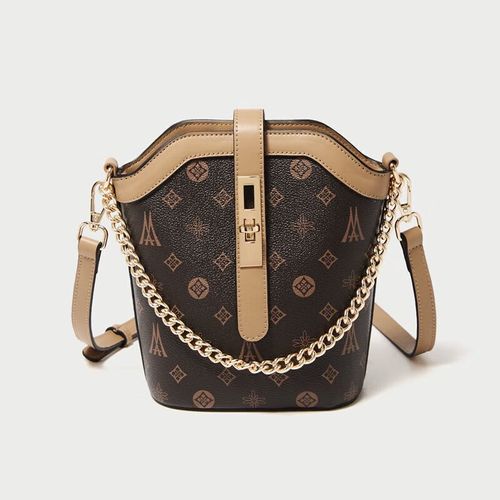 Bolsa Cruzada LAORENTOU Q3 café para mujer