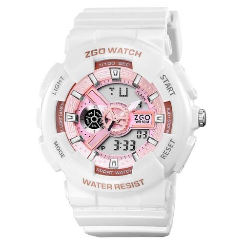 Reloj ZGO 851 infantil impermeable blanco unicornio