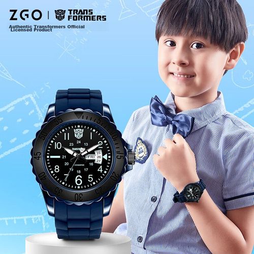 Reloj ZGO 5371 impermeable con calendario Transformers