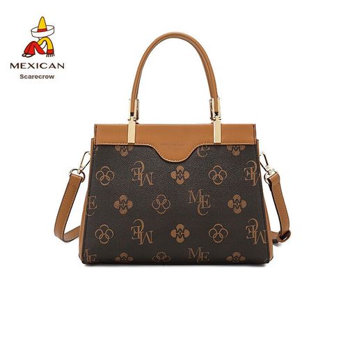 Bolso Espantapájaros Retro marrón oscuro con correa desmontable para mujer