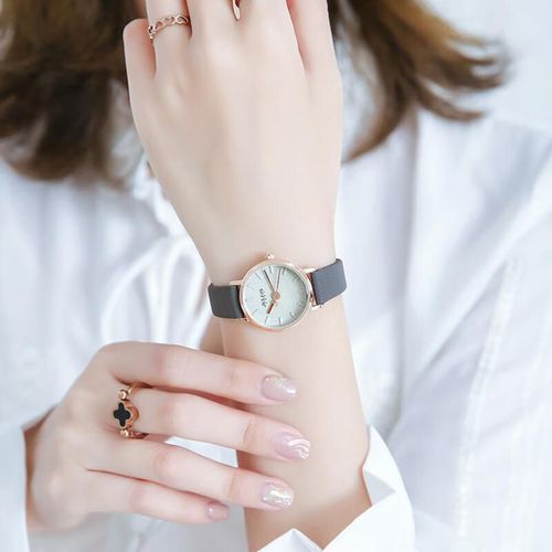 Reloj Julius JA-963D mujer correa piel gris