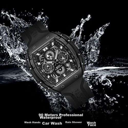Reloj FAIRWHALE FW-5670 mecánico impermeable con calendario y luz