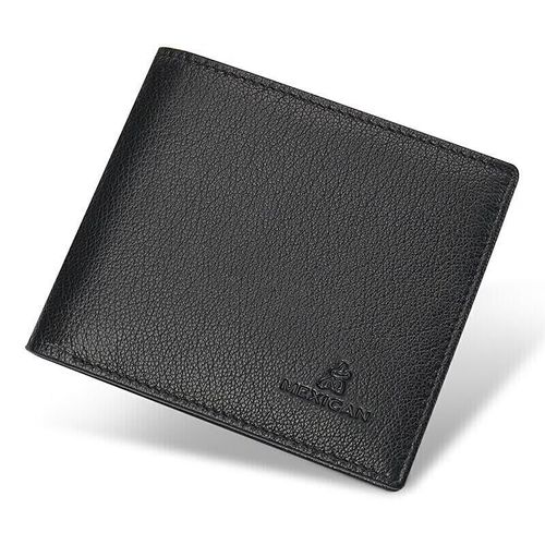 Cartera Scarecrow de Piel de Oveja Negra para Hombre