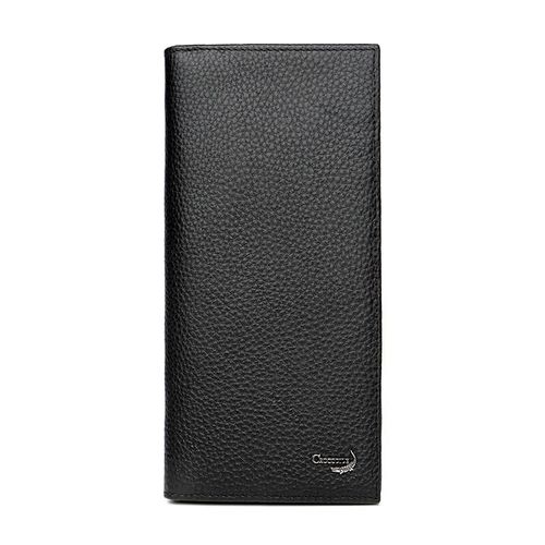 Cartera Crocodile CE1CT1687 de Cuero Genuino Negra para Hombre