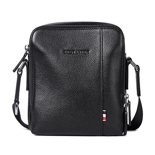 Bolsa Crossbody BOSTANTEN B1172061 Textura Lichí Negro Para Hombre