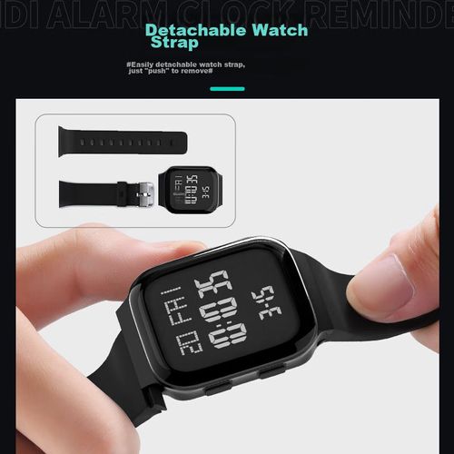 Reloj Cuatro Mil Kilómetros SWG1106 deportivo impermeable negro