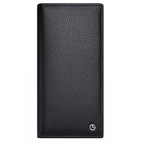 Cartera Goldlion Vertical de Cuero Negra para Hombre