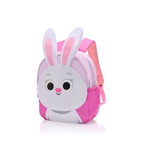 Mochila infantil AmericanTourister Kiztopia 3D de tela Marrón/Rosa para niño