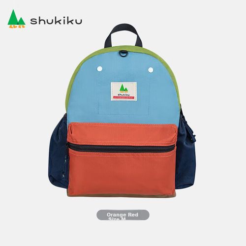 Mochila de actividades SHUKIKU M de nylon Naranja/Rojo unisex