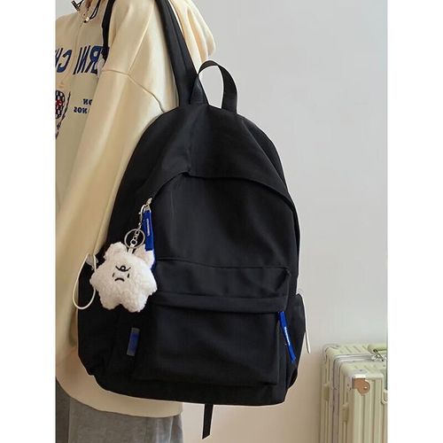 Mochila para laptop Landcase 1607 de tejido Negro para niña