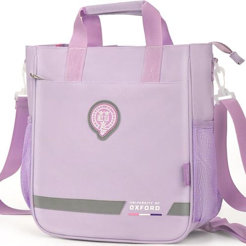 Mochila escolar UNIVERSIDAD DE OXFORD 1194 de tela Oxford Púrpura para niño y niña