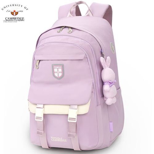 Mochila universitaria UNIVERSIDAD DE CAMBRIDGE de tela Rosa/Púrpura para mujer