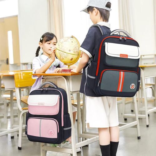 Mochila escolar Sunshine 8 ergonómica de poliéster Azul/Rosa para niña