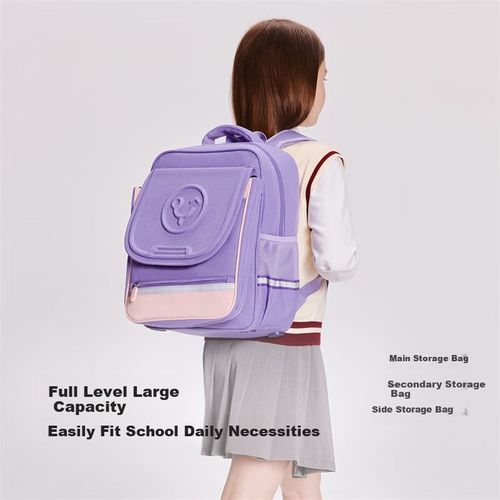 Mochila escolar YEEHOO ligera de tela Azul Marino para niño/unisex