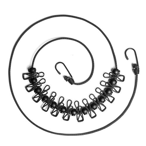 Tendedero de Viaje con Clips de Acero 1.8m