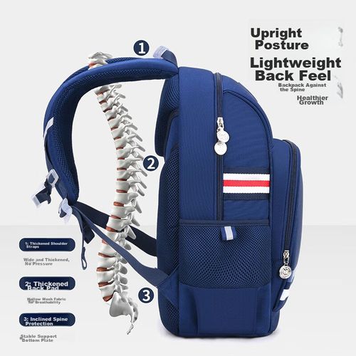 Mochila escolar KVG ergonómica de nylon 900D Azul/Rojo/Rosa/Negro unisex