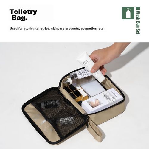 Neceser de Viaje de Nylon Resistente al Agua Juego de Tres Piezas