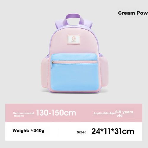 Mochila infantil YEEHOO ligera con protección espinal de poliéster Azul para niño