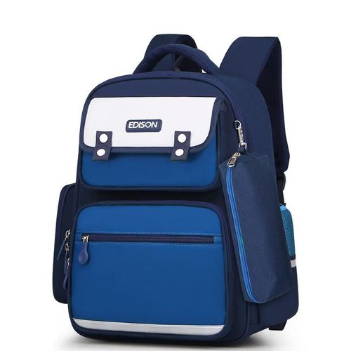 Mochila escolar Edison 2213-6s de poliéster Azul Cielo para niño